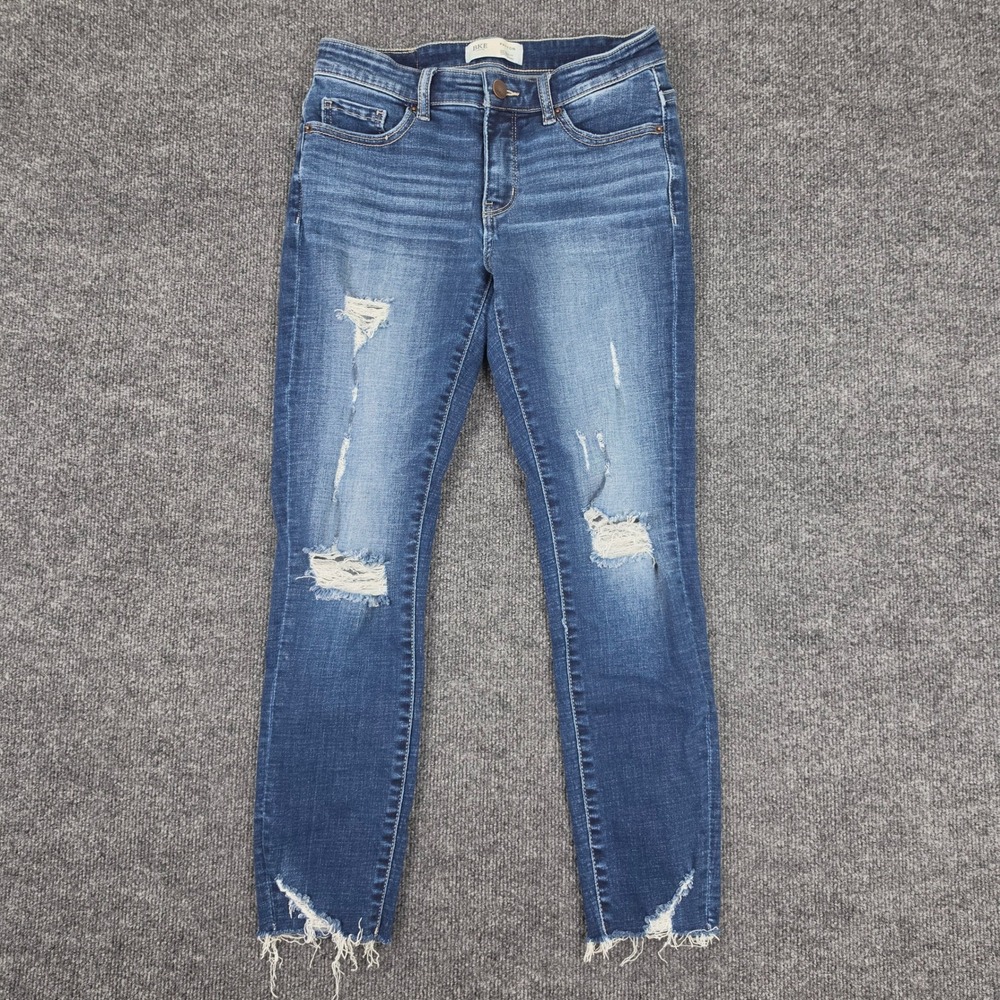 Buckle BKE Payton Ankle Skinny Jeans Womens 25 Mid Rise Distressed Universal Fit